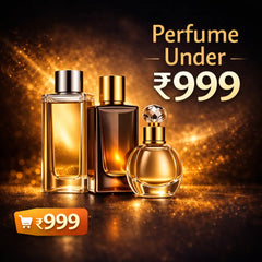 Affordable perfumes collection under Rs.1000 featuring Bella Vita, Yardley London, Skinn by Titan, and Fastrack scents