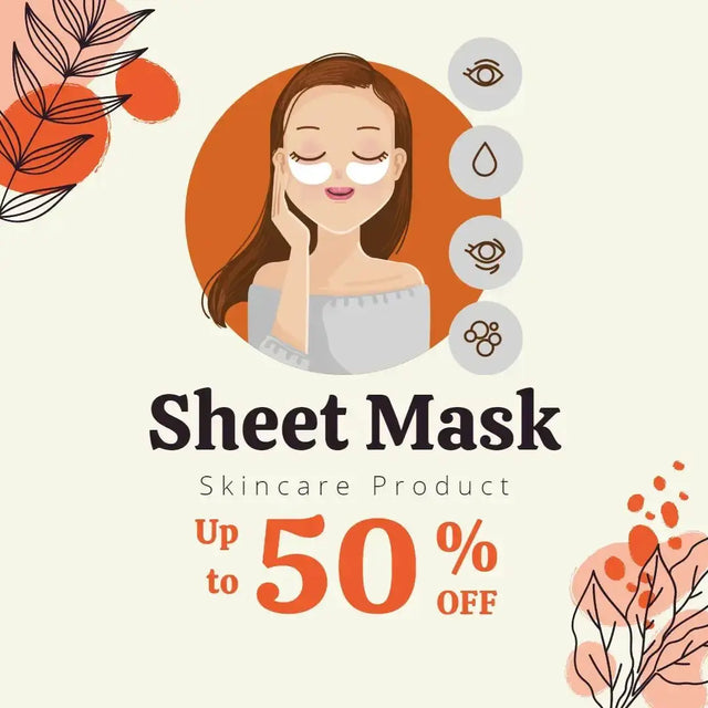 Assortment of sheet masks for healthy and youthful skin including Dr Batra’s PRO+ and Organic Harvest options