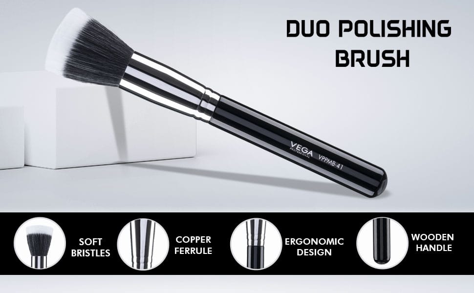 Vega Professional Duo Polishing Brush VPPMB-41 - 2-in-1