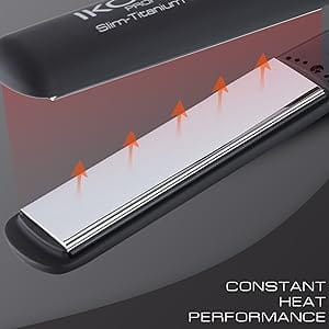 Ikonic Slim Titanium Shine Hair Straightener with Dual