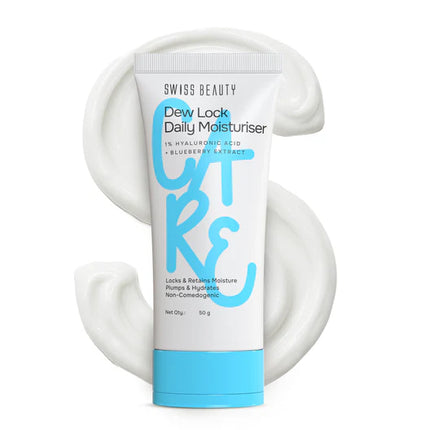 Dew Lock Daily Moisturiser - Image showcasing the product, a daily face moisturizer for hydration and skin nourishment.