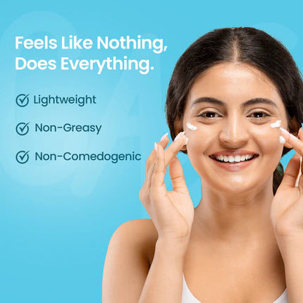 Dew Lock Daily Moisturiser - Application demonstration of this daily face moisturizer on skin.