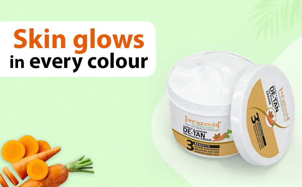 AARYANVEDA Carrot & Almond De-Tan - Tan Removal Massage