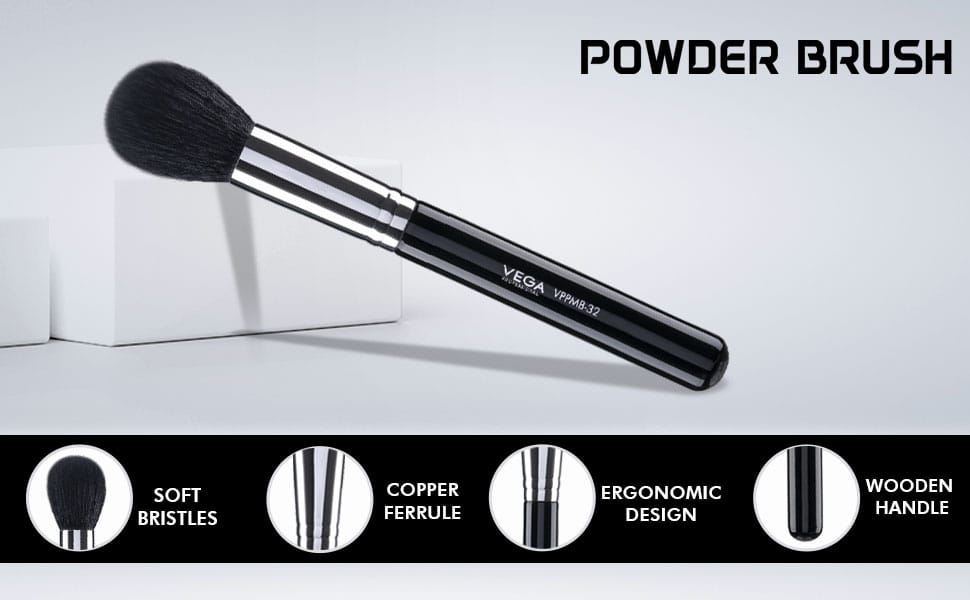 Vega Professional Powder Brush VPPMB-32 - Soft Bristles