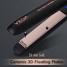 VEGA Professional Pro Gold Ceramic Shine Hair Straightener