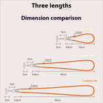 Orange 30cm cell phone wrist strap with silver metal clasps and adjustable length for wrist or neck use