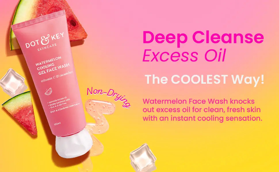Dot & Key Watermelon Face Wash with Vitamin C & Cucumber