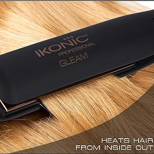 Ikonic Gleam Hair Straightener | 1’ Ceramic Plates LED