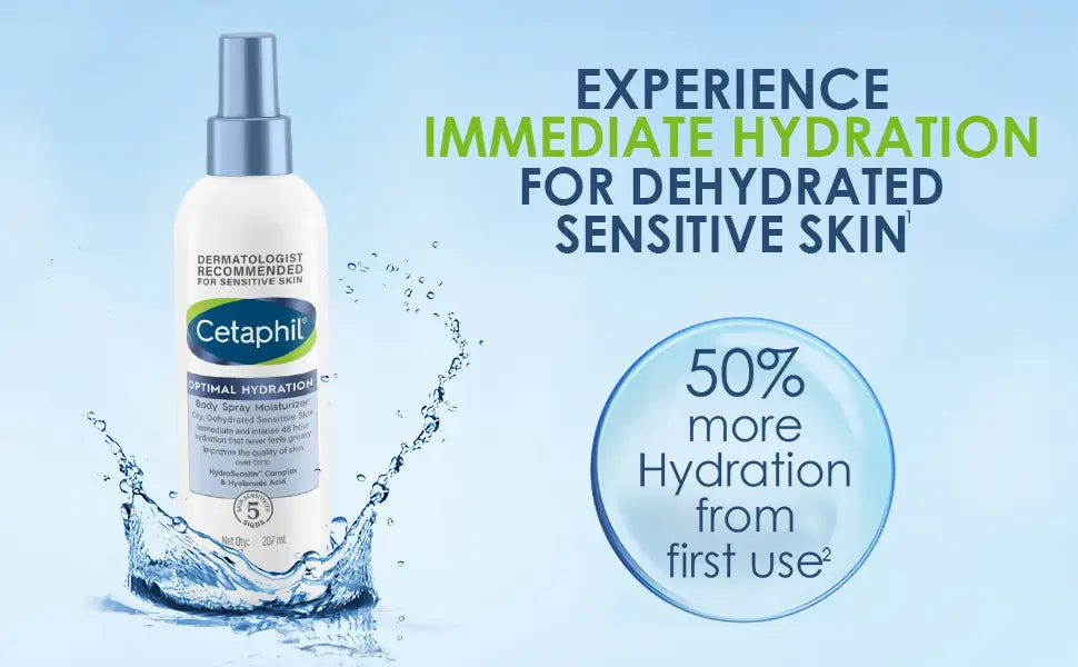 Cetaphil Optimal Hydration Body Spray Moisturizer 207ml