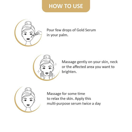 Swiss Beauty 24 K Gold Face Serum 100ml - Revitalizing hydrating facial serum for a plump, radiant complexion.