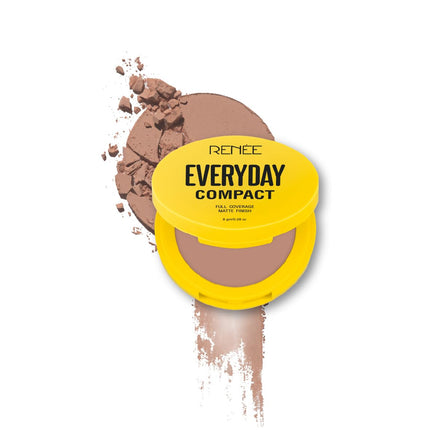 RENEE Everyday Compact Powder - achieve your desired look with this high coverage face powder designed for a perfect matte finish and silky smooth application for all day wear.