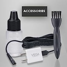 VEGA Professional Mighty Mini Hair Trimmer VPVHT-07 Silver