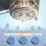 Metallic circular blades fabric shaver electric lint remover with perforated surface and ridged edge for fabric care