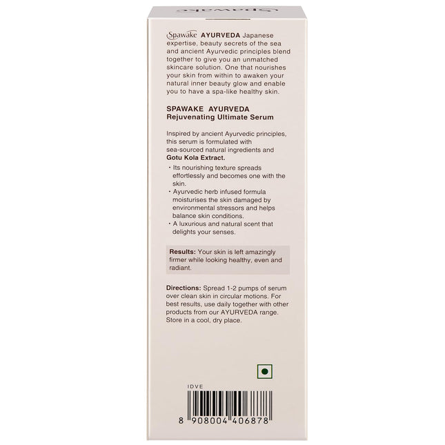 Ingredients of Spawake Ayurveda Rejuvenating Ultimate Serum highlighting Kappaphycus alvarezii, an important component in this ayurvedic face serum for skin rejuvenation.