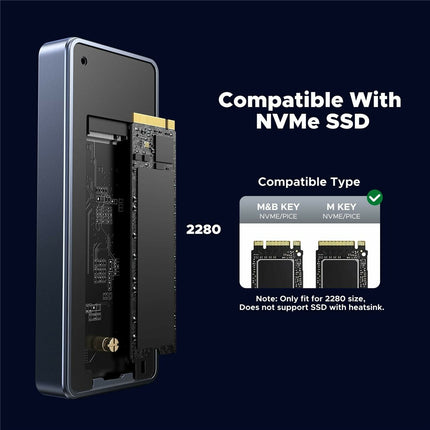 UGREEN D703 40Gbps NVMe SSD Enclosure – Thunderbolt 4, Cooling Fan, 8TB