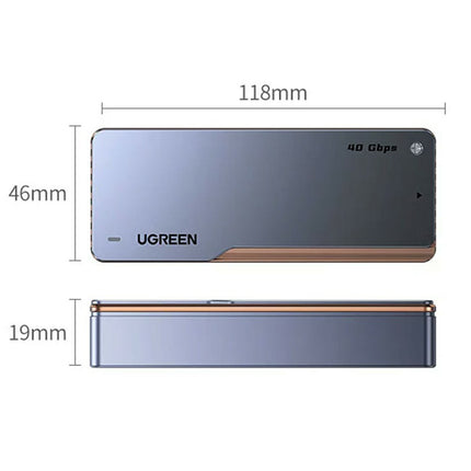 UGREEN D703 40Gbps NVMe SSD Enclosure – Thunderbolt 4, Cooling Fan, 8TB