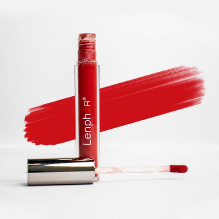 Lenphor Liquid Sindoor bottle showcasing its sleek design, perfect for adding color to your look.