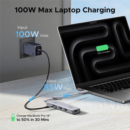UGREEN U601 5-in-1 USB-C Hub – 4K 60Hz, 100W PD, 10Gbps