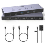 UGREEN AK701 4-Port 8K KVM Switch – 4 PCs, USB 3.0