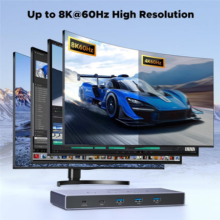 UGREEN AK701 4-Port 8K KVM Switch – 4 PCs, USB 3.0