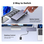 UGREEN AK701 4-Port 8K KVM Switch – 4 PCs, USB 3.0