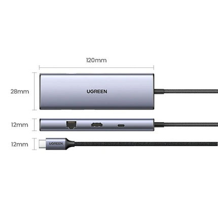 UGREEN 15375 9-in-1 USB-C Hub – 4K 60Hz, 100W PD, Gigabit Ethernet