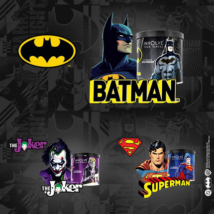 Vibrant Design of Involve Your Senses Tin Can Fiber Car Air Freshener, Perfect for Freshening Up Your Car.