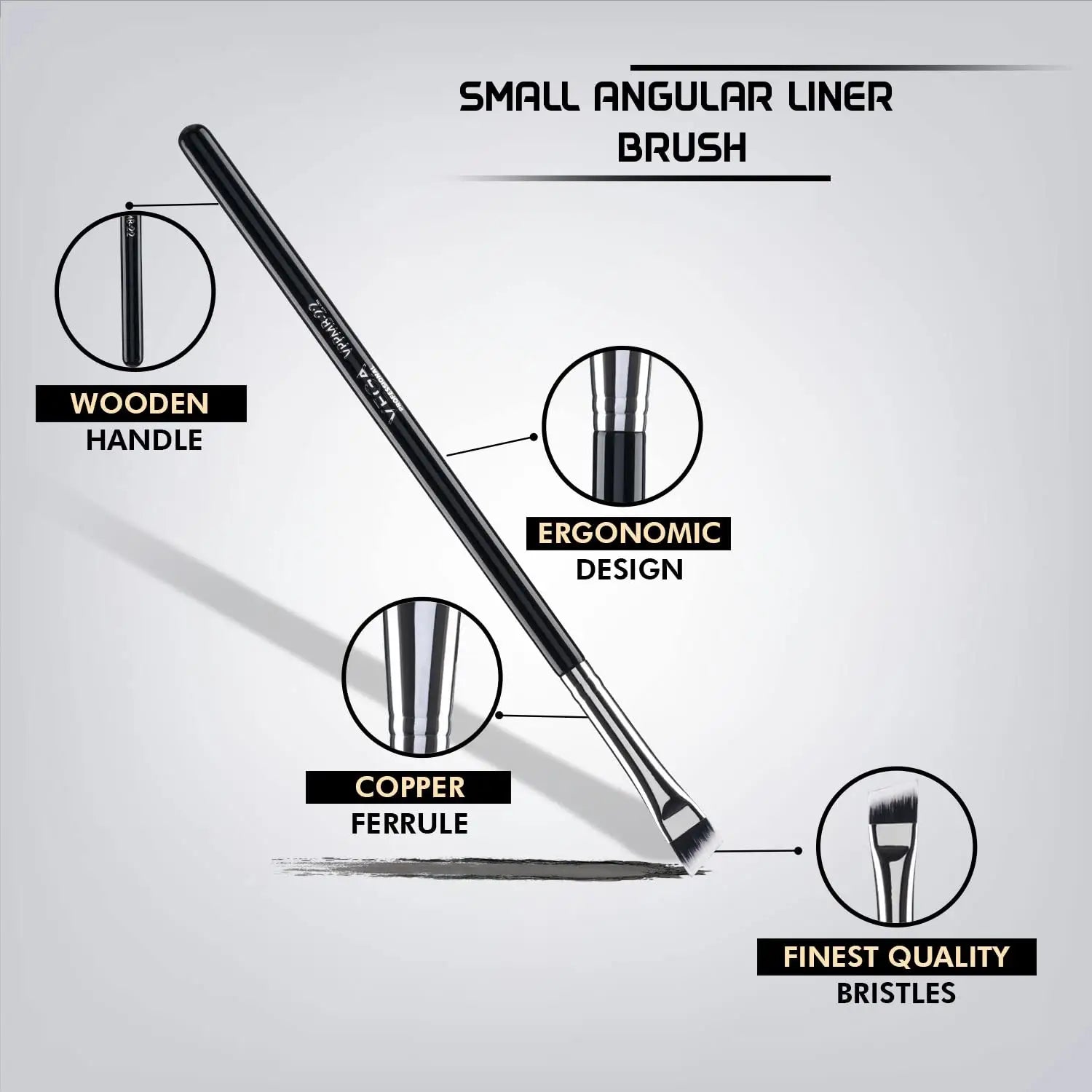 Vega Professional Small Angular Liner Brush - Premium