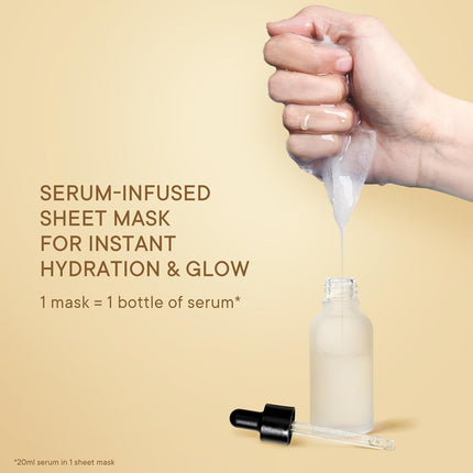 Quench Deep Hydration Sheet Mask packaging featuring rice water, ceramides, and hyaluronic acid - essential rice water face mask for glowing skin.