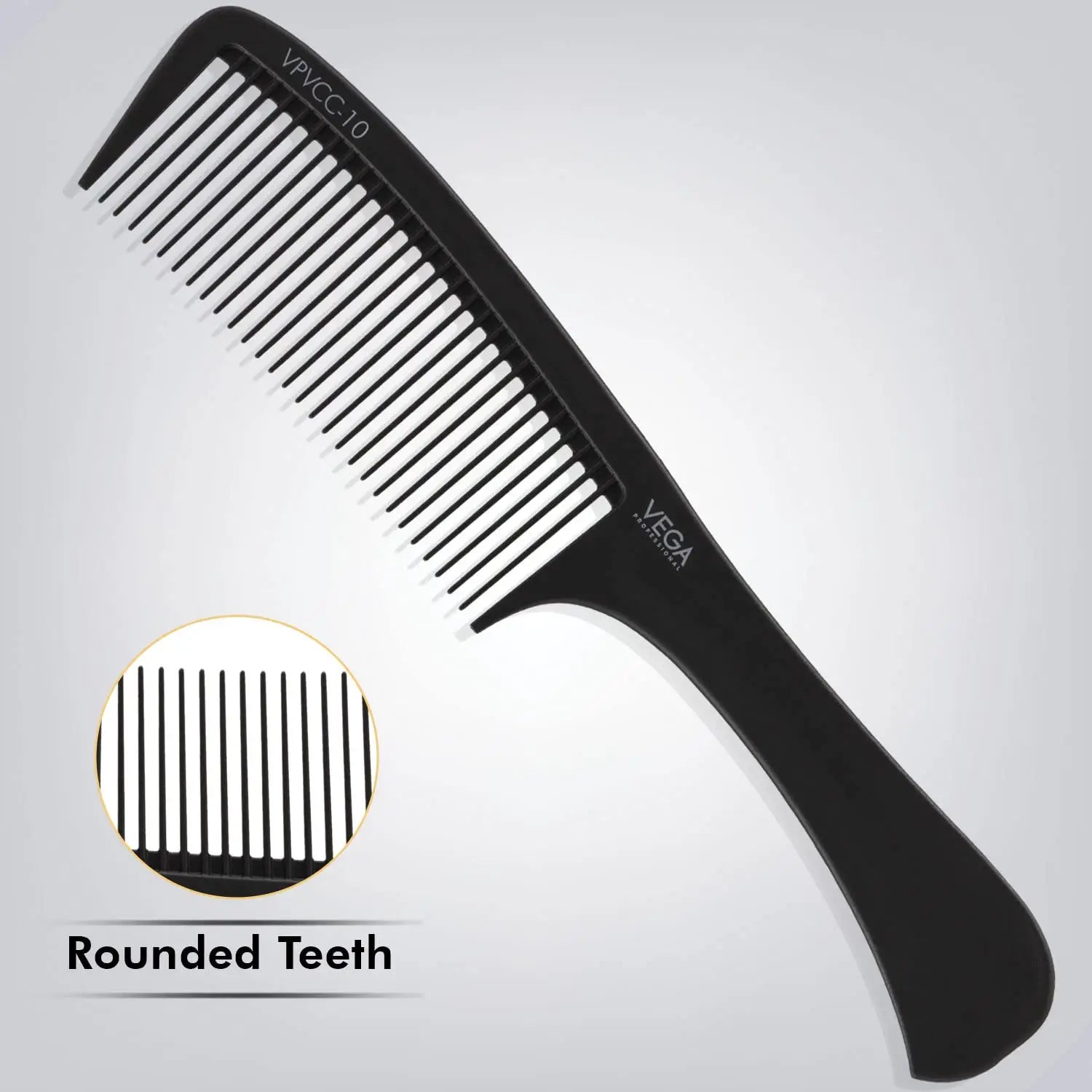 Vega Professional Handle Comb VPVCC-10 (Pack of 2) - Heat