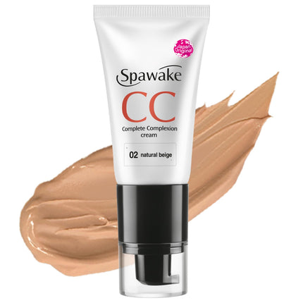 Spawake CC Cream packaging highlighting high protection and skin nourishment, the best CC cream with SPF available.