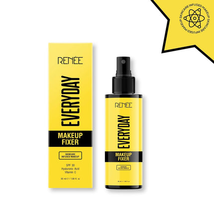 RENEE Everyday Makeup Fixer in a 50ml bottle, lightweight makeup setting spray for effortless application.