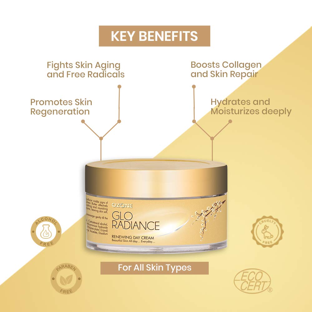 Ozone Glo Radiance Day Cream 50G & Night Cream 50Gm