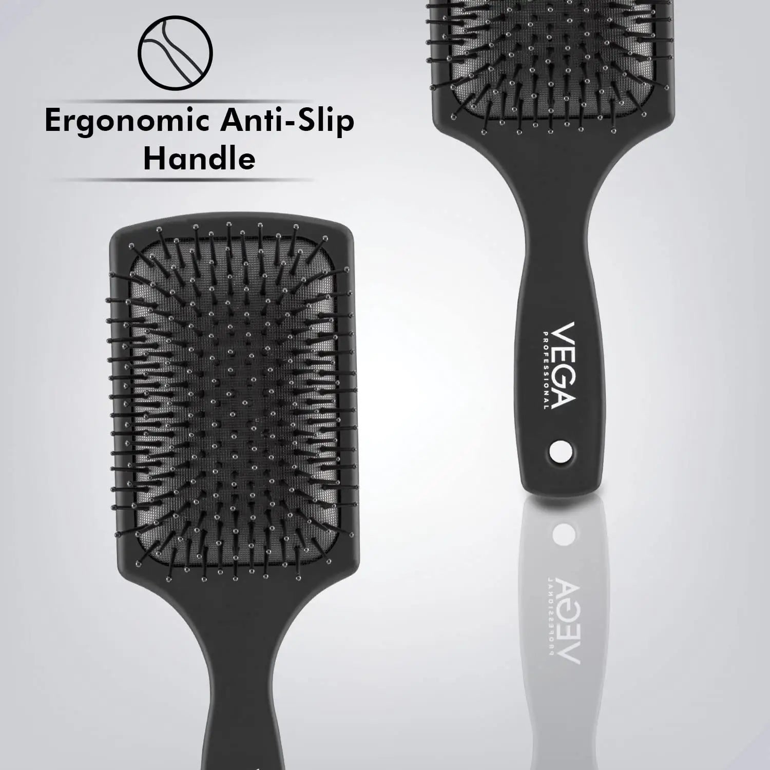Vega Professional Small Paddle Hair Brush with Ionic
