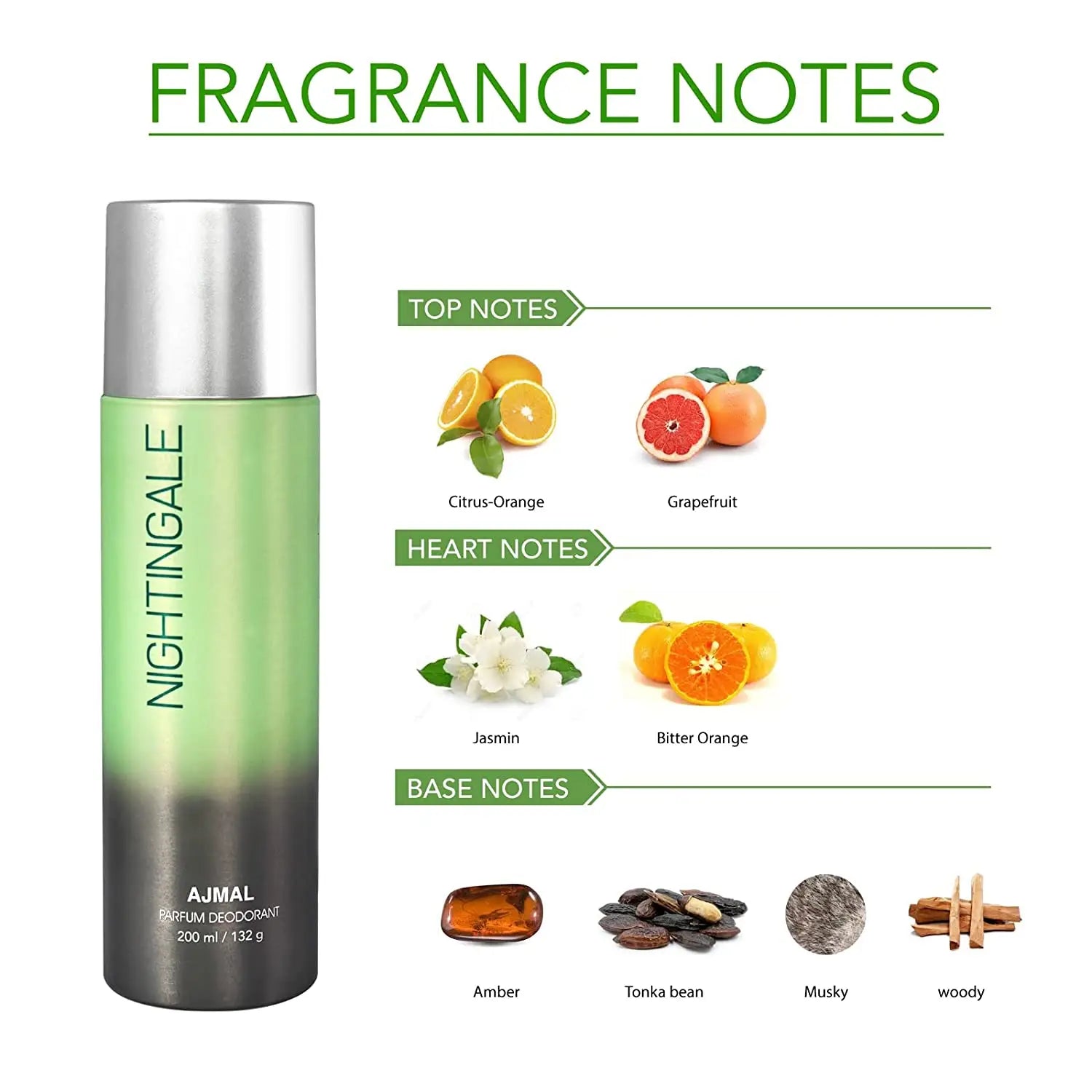 Ajmal Nightingale PERFUME Deodorant 200ml