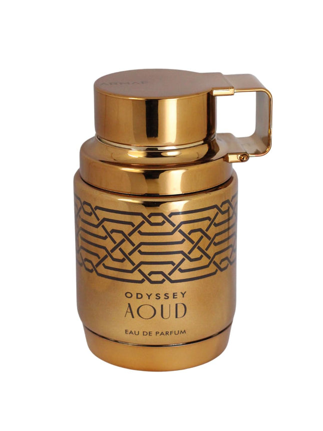 Armaf Odyssey Aoud Eau De Parfum (EDP) 100ML for men featuring a captivating amber wood fragrance.