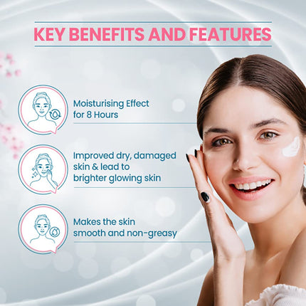 Smooth and non-greasy finish of Spawake Vitamin C Night Cream, ideal for achieving a silky skin surface.