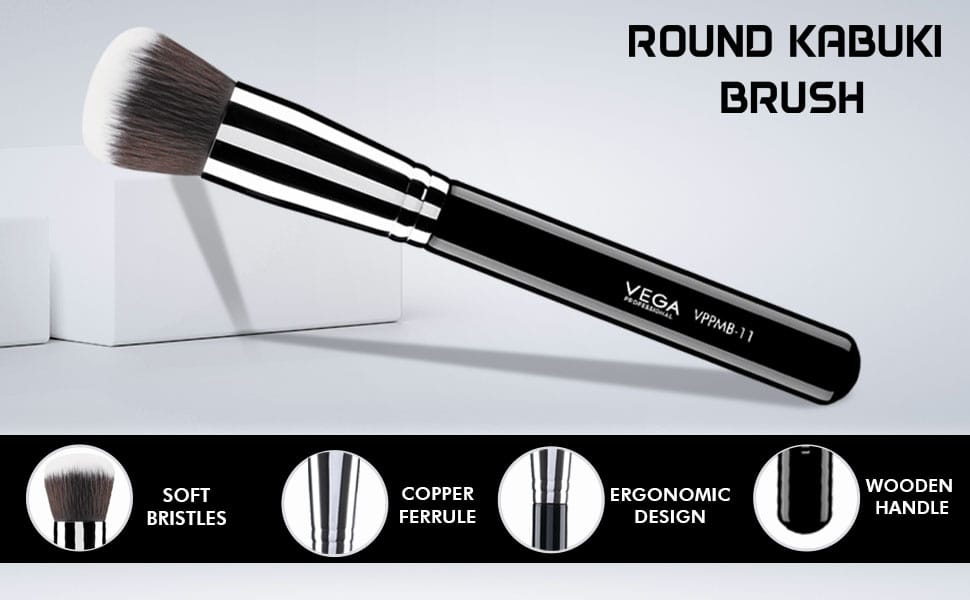 Vega Professional Round Kabuki Brush VPPMB-11 - Premium