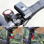 WEST BIKING YP0701384 Bike Headlight – Digital Display Front & Tail Light Set
