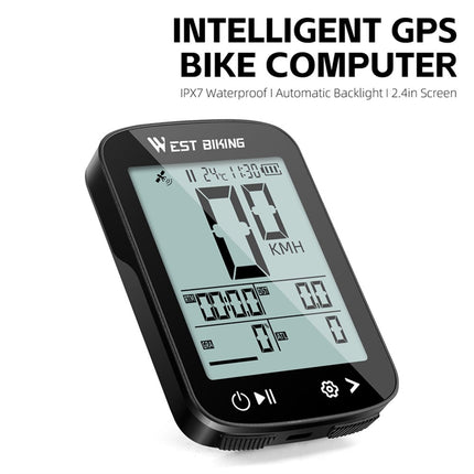 WEST BIKING YP0702113 GPS Bike Computer – Wireless Cycling Speedometer & Odometer