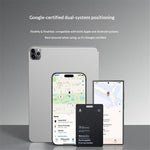 YESIDO EC37 Smart Finder Card Dual System IP68 Waterproof Bluetooth-compatible 5.4 Magnetic Wireless Charging Tracking Locator