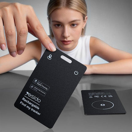 YESIDO EC37 Smart Finder Card Dual System IP68 Waterproof Bluetooth-compatible 5.4 Magnetic Wireless Charging Tracking Locator