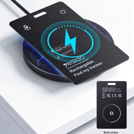 YESIDO EC37 Smart Finder Card Dual System IP68 Waterproof Bluetooth-compatible 5.4 Magnetic Wireless Charging Tracking Locator