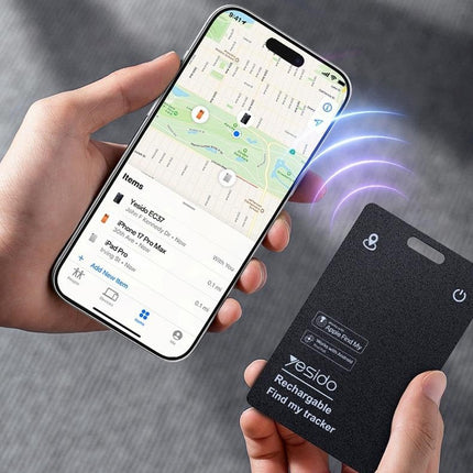 YESIDO EC37 Smart Finder Card Dual System IP68 Waterproof Bluetooth-compatible 5.4 Magnetic Wireless Charging Tracking Locator