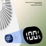 Ultra thin foldable portable desk fan