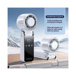 3-in-1 TEC Cooling Fan – Handheld, Neck & Desktop Portable Fan with LED Display