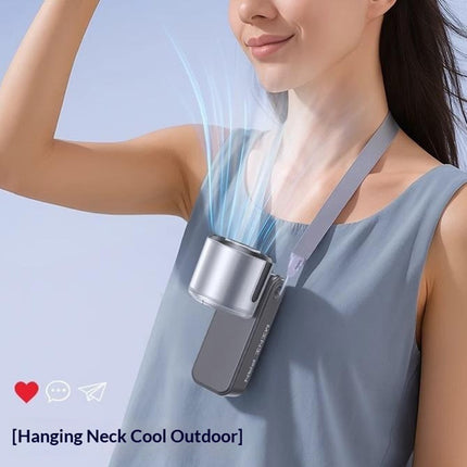 3-in-1 TEC Cooling Fan – Handheld, Neck & Desktop Portable Fan with LED Display