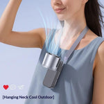 3-in-1 TEC Cooling Fan – Handheld, Neck & Desktop Portable Fan with LED Display