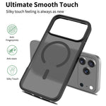 For iPhone 18 Pro Max / 17 Pro Max Case Compatible with MagSafe TPU Frame Acrylic Back Phone Cover Skin Touch