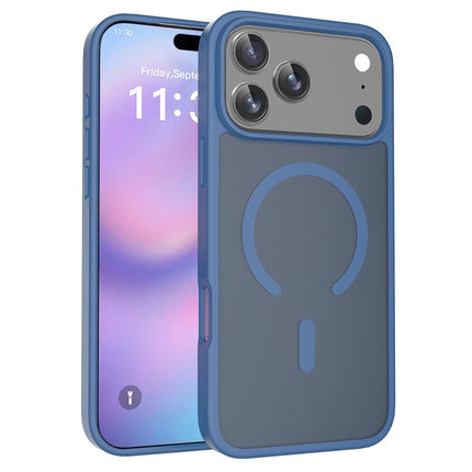 For iPhone 18 Pro Max / 17 Pro Max Case Compatible with MagSafe TPU Frame Acrylic Back Phone Cover Skin Touch